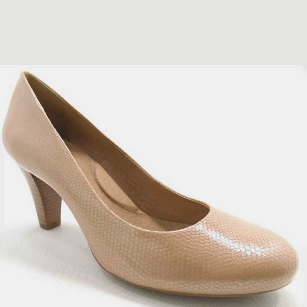 NURTURE Tan Leather Dress Pumps 8.5M Gorgeous!